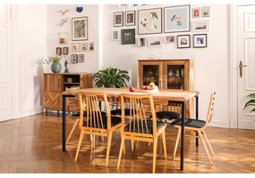 Masă dining din lemn de stejar 90x160 cm Abies – The Beds