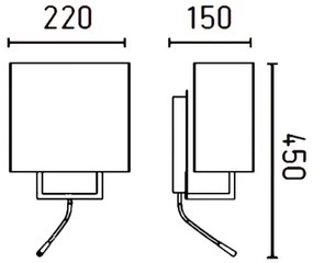 Aplica de perete moderna LED Vesper 29982