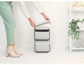 Cos depozitare Brabantia Sort&Go 1006312, 20 L, 22,5x45x28 cm, Stivuibil, Plastic, Gri
