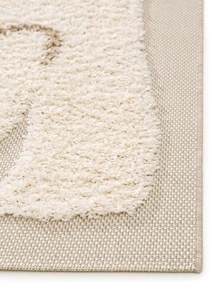 Covor crem pentru copii CARLO TEDDY 80 x 150 cm