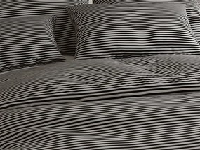 Lenjerie de pat din bumbac STRAVON negru-gri Dimensiune lenjerie de pat: 70 x 90 cm | 140 x 200 cm