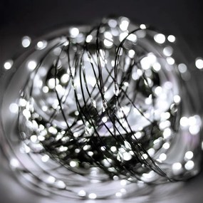 Ghirlandă LED de exterior 1500 LED/230V, 8 funcții, 153 m, IP44, alb rece + telecomandă