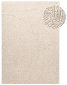 Covor în culoare naturală deschisă țesut manual din lână 80x150 cm Calmio – Hanse Home