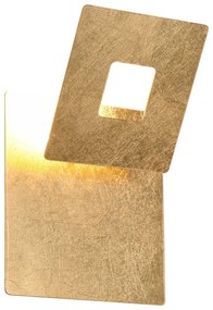 Aplică de perete aurie LED Leano – Trio
