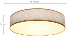 Plafonieră LED dimabilă Brilagi CARMEN LED/48W/230V 3000-6500K + telecomandă