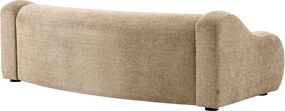 Canapea curbata design LUX Carbone, Lyssa sand