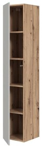 Dulap suspendat pentru baie Pulcro, crem / stejar artisan