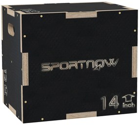 SPORTNOW Cutie Plyo 3în1 Lemn Antiderapant | Aosom Romania