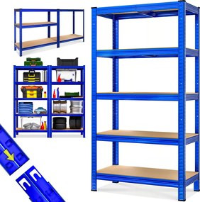 Raft cu capacitate mare HEAVY, max. 875kg, 90x40x180cm, albastru Monzana