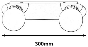Rabalux 2111 - Aplică baie BECCA 2xG9/28W/230V IP44