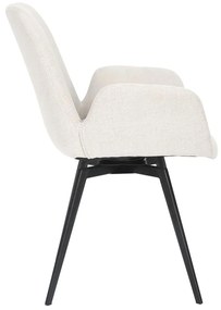 Scaun sufragerie Halmare  (crem + negru). 1100120