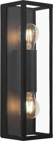 Eglo 33856 - Aplică de perete pentru exterior ALAMONTE 2xE27/60W/230V IP44 negru