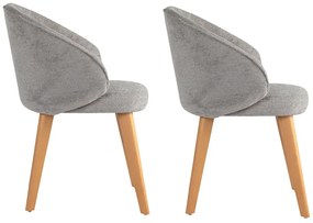 Set de scaune de sufragerie Bentley Grey and LightOak, 2 bucăți
