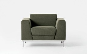Fotoliu lemn masiv Komodo – Cadru metalic &amp; volum generos confort lounge