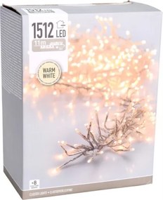 Ghirlandă LED de exterior pentru Crăciun 1512xLED/230V/8 funcții 14 m IP44 alb cald