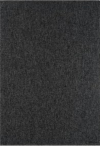 Covor RUSTICANA, 80x150 cm, forma dreptunghiulara, polipropilena, negr