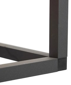 Lampă suspendată inteligentă neagră cu 4 lumini inclusiv Wi-Fi G95 - Big Cage