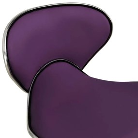 Scaun de birou, violet, piele ecologica 1, Violet