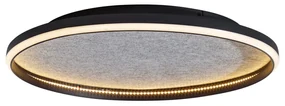 Plafonieră de design neagră cu pâslă, incluzând LED cu 3 trepte de intensitate luminoasă - Xavi Felt
