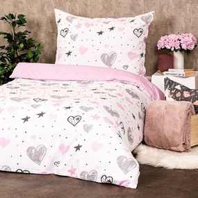 Lenjerie de pat din bumbac 4Home Little heart, 140x 200 cm, 70 x 90 cm, 140 x 200 cm, 70 x 90 cm