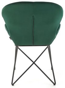 Scaun de sufragerie  Koh  (Verde închis). 1048909