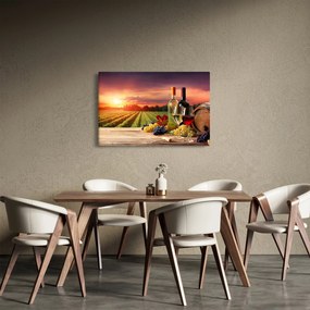 Tablou cu vie și vin (90x60 cm)