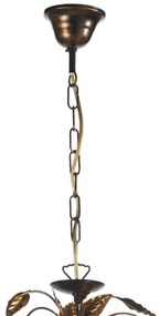 Lustră pe lanț ONLI COLLANA 6xE14/6W/230V bronz/auriu
