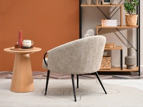 Fotoliu Carma F (bej închis + negru). Promo -19%. 1109977