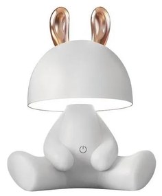 Lampă LED tactilă de masă pentru copii Zuma Line KDR-6301-WH BUNNY LED/3W/230V