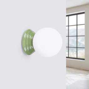 Sollux SL.1894 - Aplica de perete pentru baie ZORI, 1xG9/8W/230V, IP44, verde