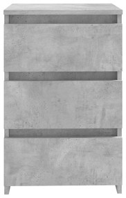 Noptiera, gri beton, 40x35x62,5 cm, lemn compozit 1, Gri beton