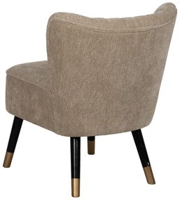 Fotoliu bej cu tapițerie din chenille Glam – Ixia