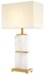 Veioza design LUX din alabaster si metal alama, Robbins 111599 HZ