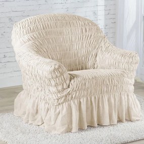 Gaico Huse elastice cu volan FIORELA bej fotoliu (l. 60 - 110 cm)