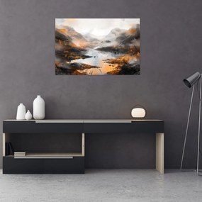 Tablou - Pictura peisajelor montane (90x60 cm)