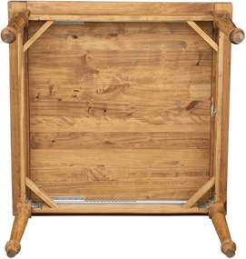 Masa pliabila, L120(240) 120 H80 cm, culoare natur, Lemn masiv