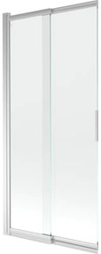 Mexen Fox ecran cadă cu duș 2 canate culisante 85 x 150 cm, transparent, crom - 891-085-002-01-00