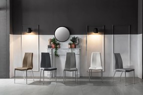 STONES Scaun din piele ecologică 43cm X 44cm H. 92cm | Aosom Romania