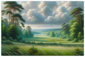 Tablou - Peisaj verde (90x60 cm)