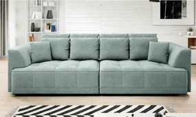 Canapea moderna pentru living TIGA, stofa catifelata verde menta - Sal