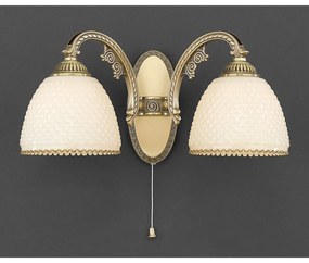 Aplica de perete din alama 2 brate design italian 7005