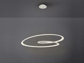 Lustra LED design XL ultra-modern Looping Ã˜97cm alba