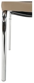 Scaun de sufragerie Gernada new (maro + bej + Crom). 744581