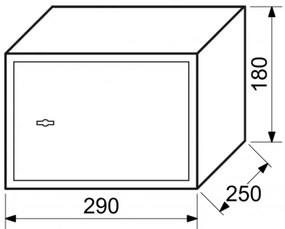 RS18.K Oțel cu seif sigur cu blocare mecanică