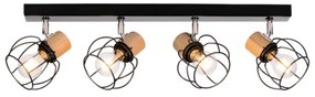 Spot de tavan Spot-Light 26114404 PHIPHI 4xE27/60W/230V stejar
