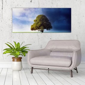 Tablou - Noapte și zi (120x50 cm)