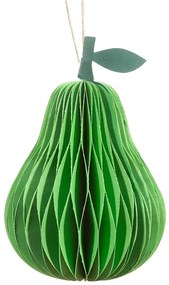 Ornament de Crăciun lucrat manual din hârtie ø 7 cm Pear Honeycomb – Sass &amp; Belle