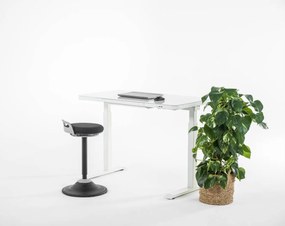 Viva Joy, Birou reglabil cu blat de sticlă securizată șu panou de control tactil, încorporat - Negru