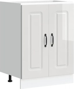 vidaXL Dulap bază pentru chiuvetă „Kalmar” alb lucios lemn prelucrat