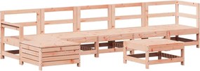 vidaXL Set mobilier de grădină, 7 piese, lemn masiv douglas